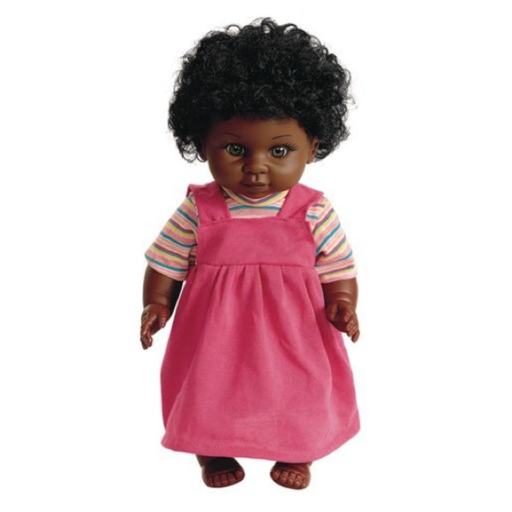 New 16” Multicultural Toddler Doll - African American Girl - Posable Age 3+